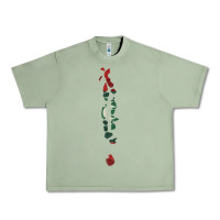 Oil Green Maldives Map Flag Drawing Line Art Urban Heavy Tee - linhVisuals