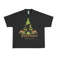 Pigment Black bigfoot t  shirt bigfoot take me away t  shirt Urban Heavy Tee - linhVisuals