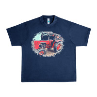 Navy tractor t  shirt tractor t  shirt Urban Heavy Tee - linhVisuals