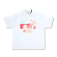White tractor t  shirt tractor t  shirt Urban Heavy Tee - linhVisuals