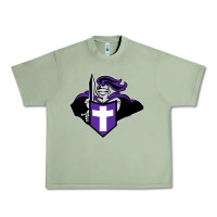 Oil Green holy cross crusaders Urban Heavy Tee - linhVisuals