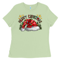 Matcha merry Christmas santa Ladies Tee - CowhideDigitalArt