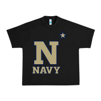 Black navy midshipmen Urban Heavy Tee - linhVisuals