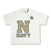 Pistachio navy midshipmen Urban Heavy Tee - linhVisuals