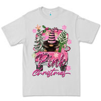 Dove Grey Pink Christmas Truck Gnome Premium Tee - FaDigitalArtStudio