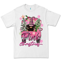 White Pink Christmas Truck Gnome Premium Tee - FaDigitalArtStudio