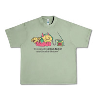 Oil Green listening to lemon demon Urban Heavy Tee - linhVisuals