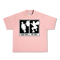 Salmon your wife my wife weightlifting Urban Heavy Tee - linhVisuals