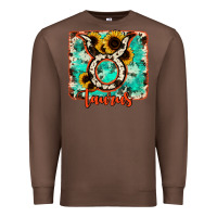 Chestnut taurus turquoise cowhide Premium Sweatshirt - RanaPortraitStore