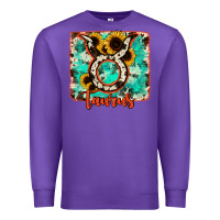 Purple taurus turquoise cowhide Premium Sweatshirt - RanaPortraitStore