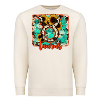 Sandshell taurus turquoise cowhide Premium Sweatshirt - RanaPortraitStore