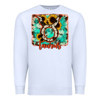 White taurus turquoise cowhide Premium Sweatshirt - RanaPortraitStore