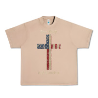 Burro for god and country cross american flag faith us patriotic tank top Urban Heavy Tee - linhVisuals