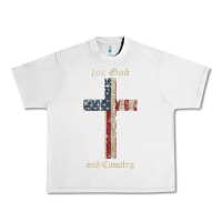 Lunar Rock for god and country cross american flag faith us patriotic tank top Urban Heavy Tee - linhVisuals