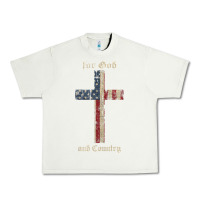 Pistachio for god and country cross american flag faith us patriotic tank top Urban Heavy Tee - linhVisuals