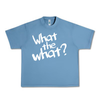 Pebble Blue what the what Urban Heavy Tee - linhVisuals