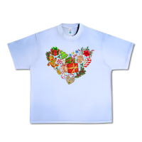 Grape Ice merry Christmas heart Urban Heavy Tee - CowhideDigitalArt