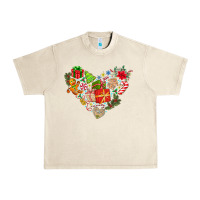 Sandshell merry Christmas heart Urban Heavy Tee - CowhideDigitalArt