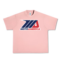 Salmon moto america Urban Heavy Tee - linhVisuals