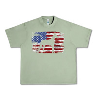 Oil Green great dane vintage american flag t shirt Urban Heavy Tee - linhVisuals