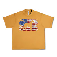 Peanut Butter great dane vintage american flag t shirt Urban Heavy Tee - linhVisuals