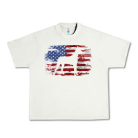 Pistachio great dane vintage american flag t shirt Urban Heavy Tee - linhVisuals