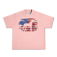 Salmon great dane vintage american flag t shirt Urban Heavy Tee - linhVisuals