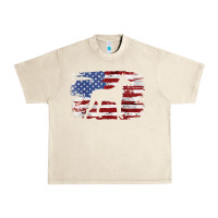 Sandshell great dane vintage american flag t shirt Urban Heavy Tee - linhVisuals