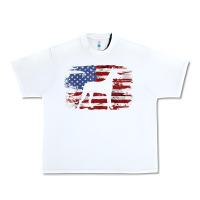 White great dane vintage american flag t shirt Urban Heavy Tee - linhVisuals