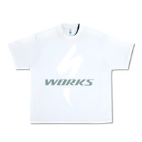 White Specialized Bikes Bicycle Urban Heavy Tee - linhVisuals