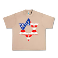Burro hanukah american flag star of david   jewish chanukah t shirt Urban Heavy Tee - linhVisuals