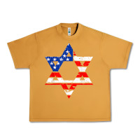 Peanut Butter hanukah american flag star of david   jewish chanukah t shirt Urban Heavy Tee - linhVisuals