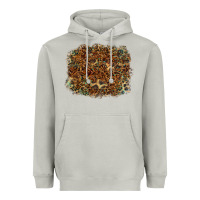 Moon Dust leopard leather turquoise background Heavyweight Hoodie - RanaPortraitStore
