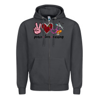 Smoke peace love nursing Zipper Hoodie - Jasminsmagicworld