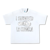 White I survived la chancla Urban Heavy Tee - linhVisuals