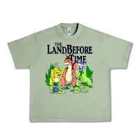 Oil Green land before time pastel dinosaur friends Urban Heavy Tee - linhVisuals