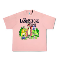 Salmon land before time pastel dinosaur friends Urban Heavy Tee - linhVisuals