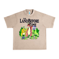 French Oak land before time pastel dinosaur friends Urban Heavy Tee - linhVisuals