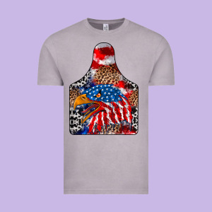 America Vintage Tee Designed By Cowhidedigitalart