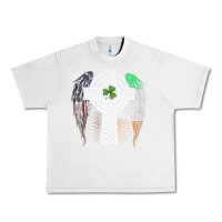 Lunar Rock irish american usa flag celtic cross st patrick's day premium t shirt Urban Heavy Tee - linhVisuals