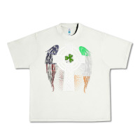 Pistachio irish american usa flag celtic cross st patrick's day premium t shirt Urban Heavy Tee - linhVisuals
