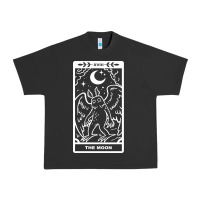 Pigment Black mothman   the moon Urban Heavy Tee - linhVisuals