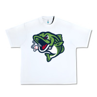 White gwinnett stripers Urban Heavy Tee - linhVisuals