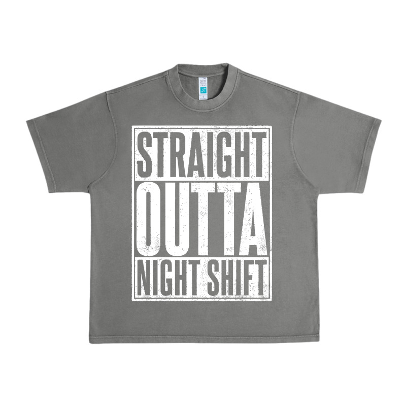 Straight Outta Night Shift Urban Heavy Tee by linhVisuals | Teevron
