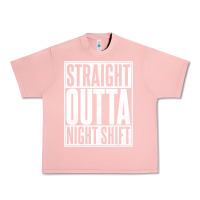 Salmon straight outta night shift Urban Heavy Tee - linhVisuals