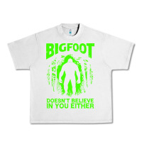 Lunar Rock bigfoot believer t  shirt bigfoot doesnt believe in you either t  shir Urban Heavy Tee - linhVisuals
