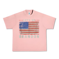 Salmon let’s go brandon funny vintage american flag tank top Urban Heavy Tee - linhVisuals