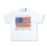 White let’s go brandon funny vintage american flag tank top Urban Heavy Tee - linhVisuals