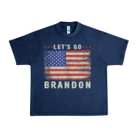 Navy let’s go brandon funny vintage american flag tank top Urban Heavy Tee - linhVisuals