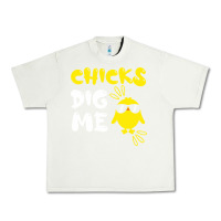 Pistachio chicks dig me Urban Heavy Tee - linhVisuals